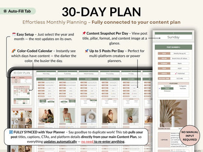 Ultimate Content Planner | Google Sheets + Excel | Social Media Calendar, Content Tracker, Finance Hub | Instant Download
