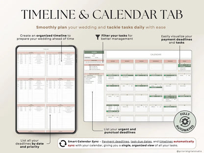 Ultimate Wedding Planner Spreadsheet | Google Sheets + Excel | Budget Tracker, Guest List, Timeline & Seating Plan | Instant Download